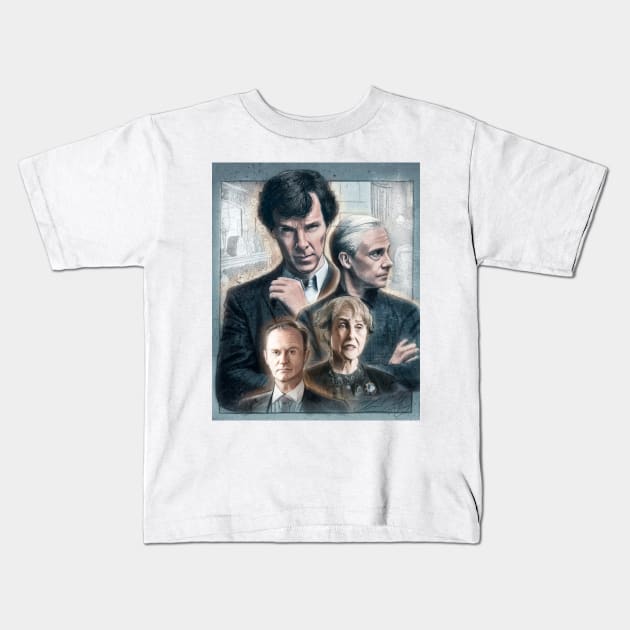 Sherlock Kids T-Shirt by sketchychris